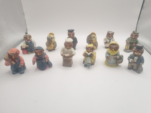 Owl people figurine - owl,