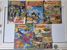 Eagle and MASK Comic Bundle x5 1989 – Classic 80s British Comics – Jan–Feb