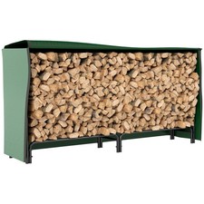 Outsunny Metal Firewood Rack