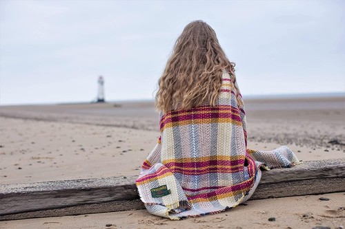 British 100 wool throw - british, 100%