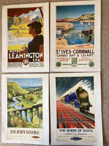 Railway travel posters - 4, x