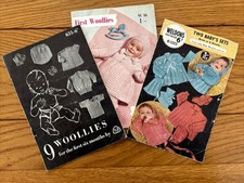 VINTAGE KNITTING PATTERNS PATONS 631 STITCHCRAFT 46 WELDONS B1323 UPTO 6 MONTHS