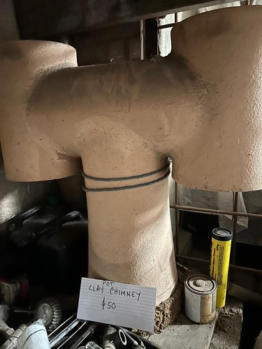 Clay chimney pot - clay,