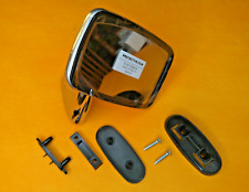 FORD CORTINA CAPRI ESCORT DRIVER SIDE STAINLESS STEEL DOOR MIRROR + fixing kit