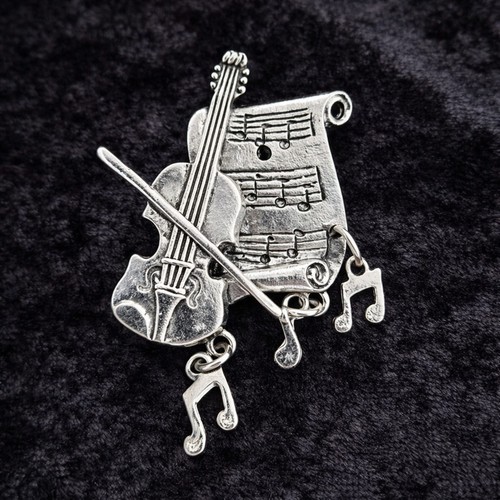 Violin sheet music notes charm - sheet,