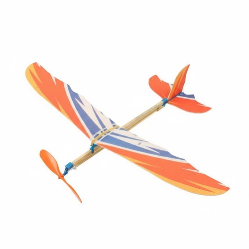 Rubber band powered airplane - powered,