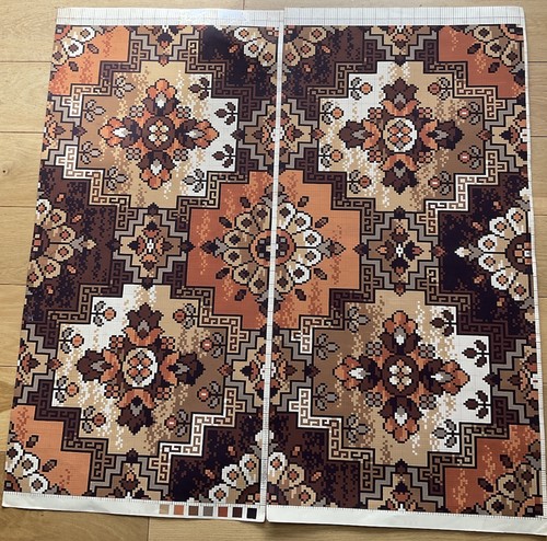 Hand painted carpet - hand, design