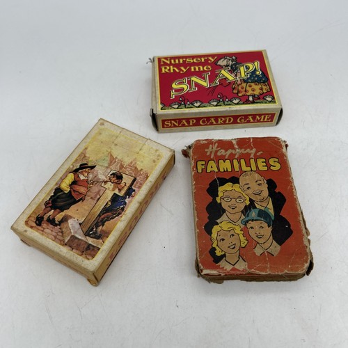 Vintage happy families card - vintage,