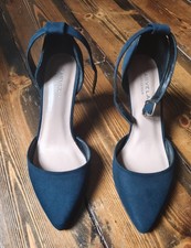 Carvela navy pointed toe heels