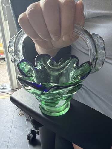 Vintage murano style green - vintage,