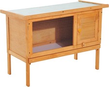 Pawhut Wood Rabbit Hutch Bunny