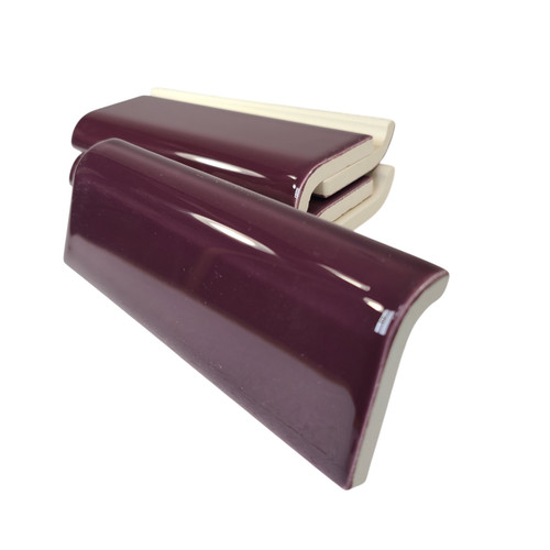 Purple plum ceramic tile mud - plum,