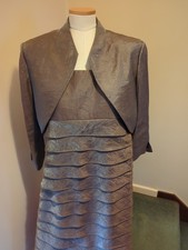 Dress And Jacket  Jessica Howard dark beige size 12