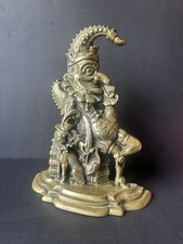 Antique Brass Punch & Toby the Dog Door Stop Early 1900’s