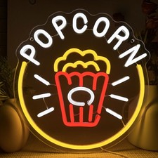 Popcorn Neon Led Sign Home