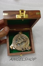 Nautical brass sundial pocket