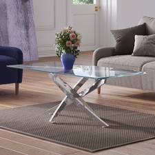 120cm Glass Coffee Table