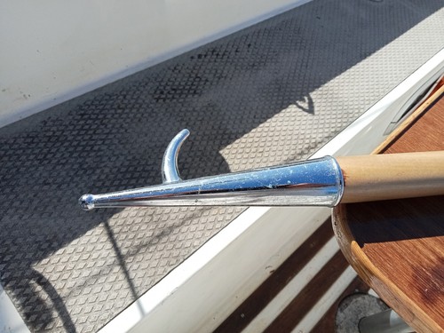 Yacht wooden boat hook