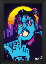 Juice Wrld Retro Art Framed