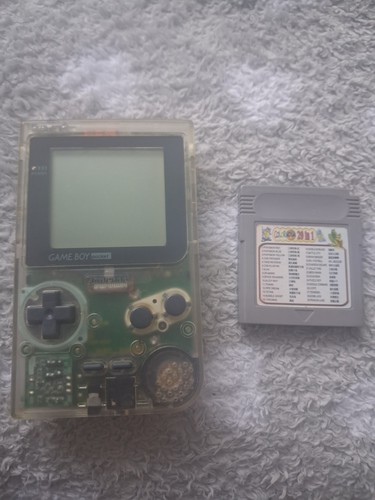 Game boy pocket clear console - game,
