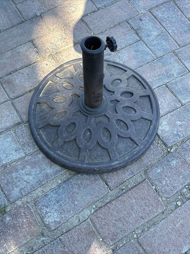 Resin garden parasol base - parasol,