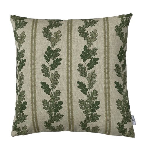Green cushion cover burr - cover, oak