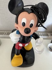Vintage Disney 1980s Tyco Mickey Mouse Blue Backpack Push Button Phone- WORKS !!