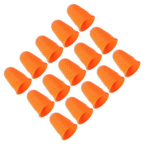15pc rubber finger tips thumb - rubber,