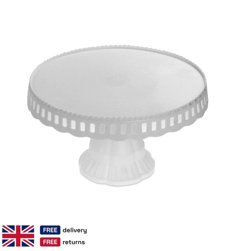 White oval plastic cake - oval,
