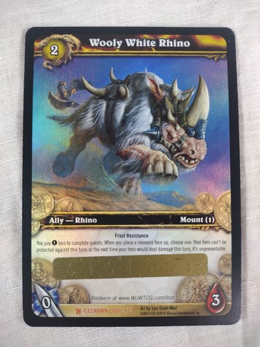 Wow tcg wooly white rhino - tcg,