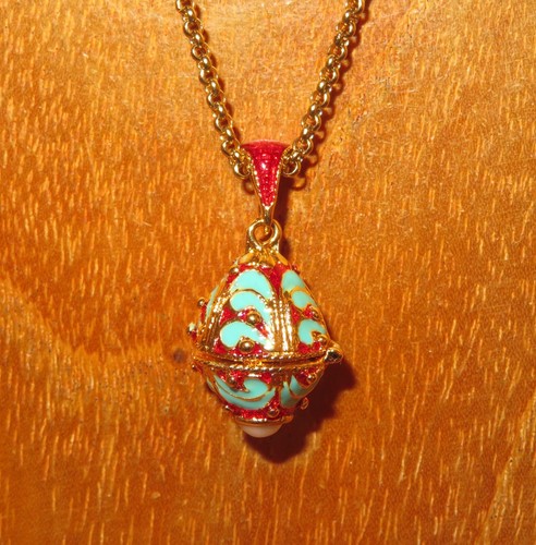 Egg pendant russian necklace - russian,
