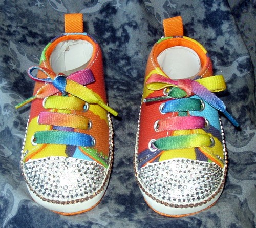Baby bling bootees romany - bootees,
