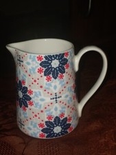 Denby Monsoon Home Kitchen Collection Bettie Fine China Milk / Cream Jug