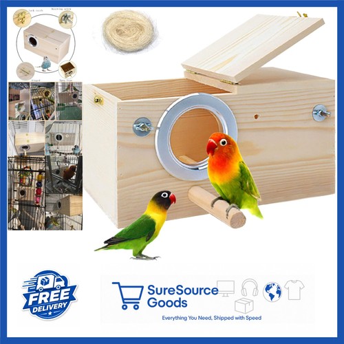 Wood bird house nesting - wood,