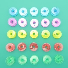 25 Pcs Empty Plastic Bobbin