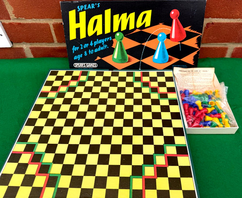 Halma board game - board, vintage