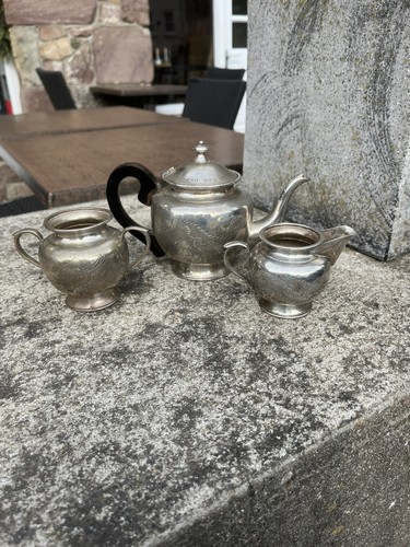 Antique chinese silver plate - silver,