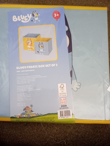 Bluey fabric box set two - fabric, of