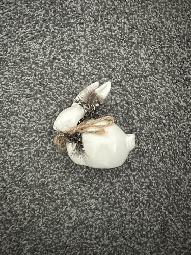 White ceramic spring mini - white,