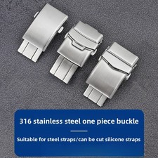 High Quality 316L Solid Stainless Steel Watch Buckle Folding Clasp 18 20 22mm