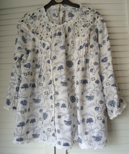 Fat face white blue floral - fat,