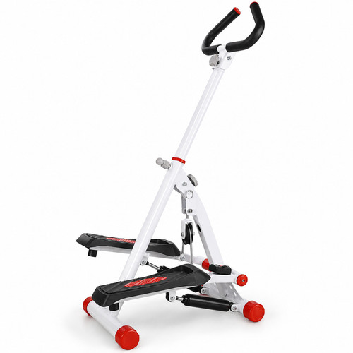 Folding stepper with handle - folding,