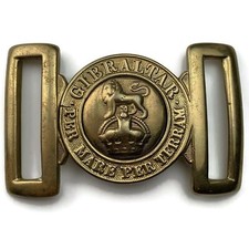 Original Royal Marines Corps Interlocking Marine Brass Belt Buckle 1902-1952