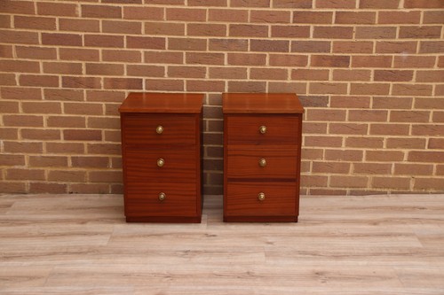Pair vintage bedside tables - pair,
