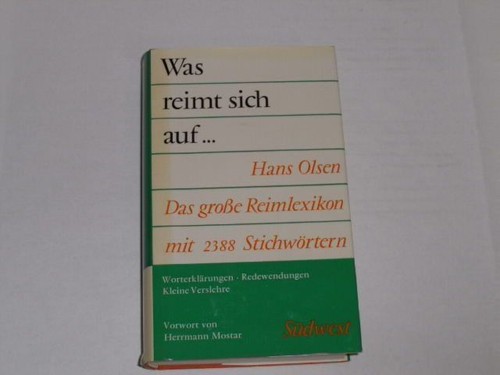 Olsen hans was reimt sich - hans:,