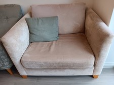 Next Love Seat Comfortable Armchair, Stone Colour