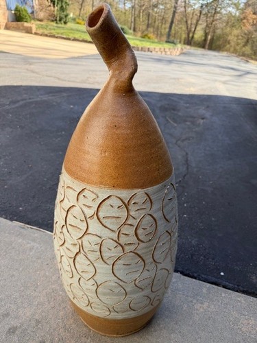 Large studio pottery vase - large,