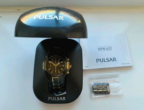 Boxed pulsar chronograph - boxed, seiko