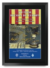 Rangers 1972 ECW Programme Framed Printed Autograph Poster for Football Fan