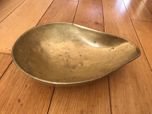 Vintage brass scales pan - vintage,